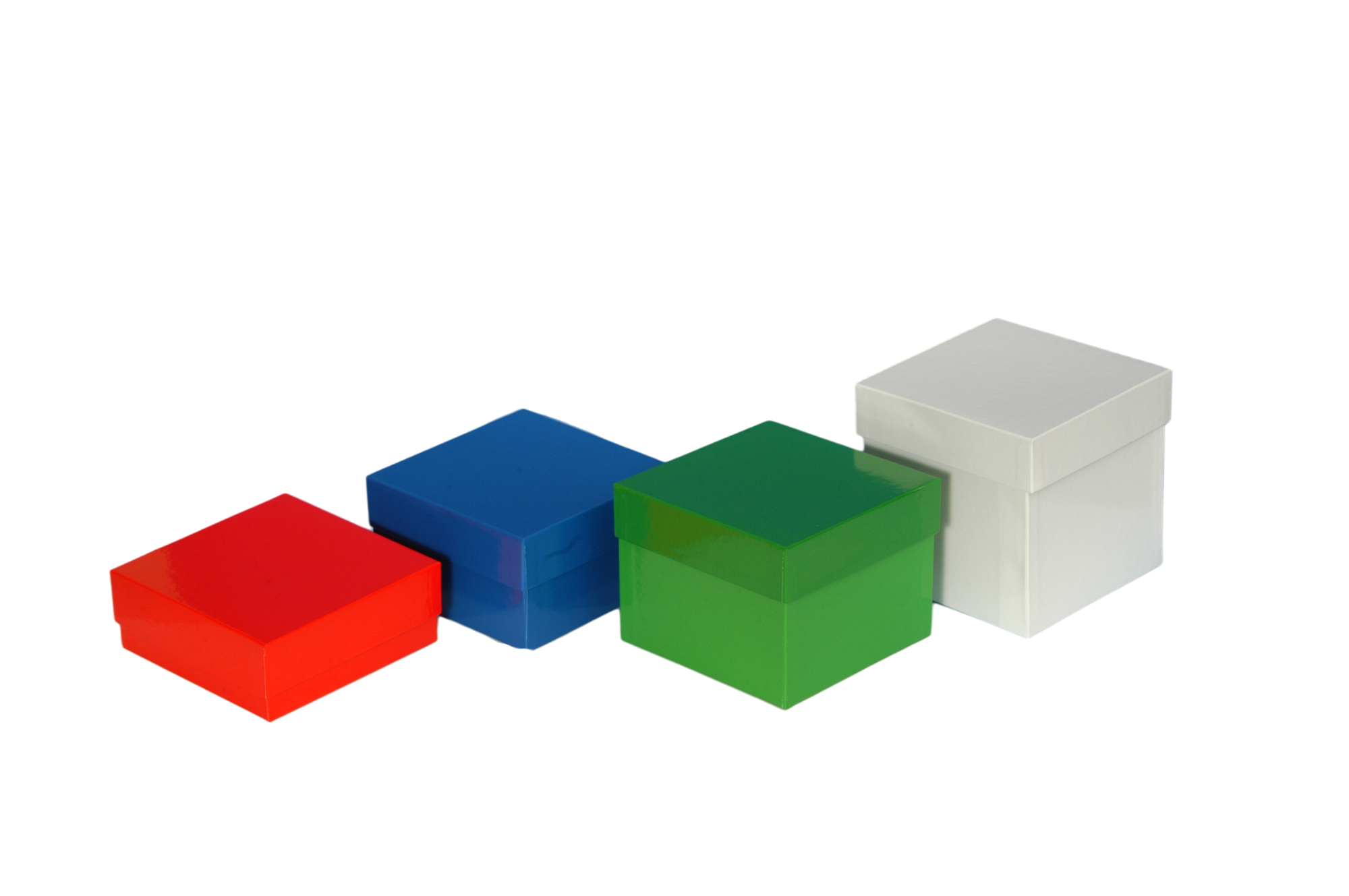 Boxen in verschiedenen Farben